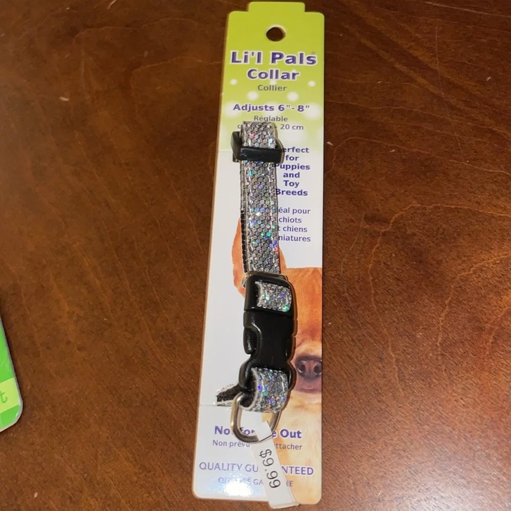 Lot of 3 Small 8-14” Peerless Pet Small Breed Dog Collar & 1 XS 6-8” Li’l Pets